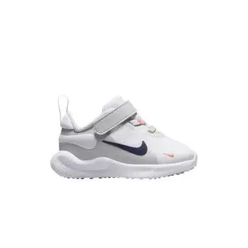 Nike Revolution 7 SE TD White Midnight Navy Детские кроссовки Photon-Dust Vapor-Green FN4990-100 23.5