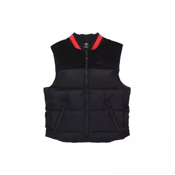 Nike SB Stand Collar Down Скейтбординг жилет Зимние безрукавки мужские жилеты Черный CK5470-010 L