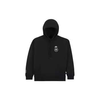 Nike SB X Yuto SS23 Флисовая свободная толстовка с карманом и шнурком для скейтборда, мужская толстовка черного цвета FN0552-010 L