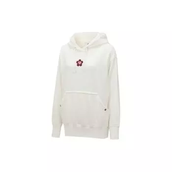 Nike Серия Дня святого Валентина SS24 Толстовка с вышитым цветочным принтом и большим логотипом Женские топы Белые HF1135-133 M