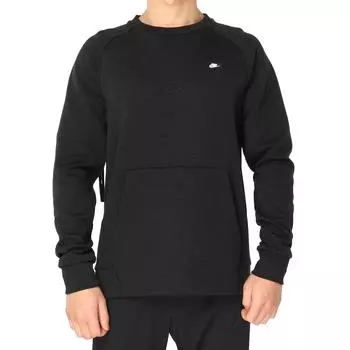 Nike Серия Sports Lifestyle Свитшот с круглым вырезом Повседневный вязаный пуловер Мужской свитшот Черный 928466-011 S