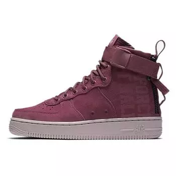 Nike SF Air Force 1 Mid Force Is Female Женские кроссовки Pink Vintage-Wine Particle-Rose-Hot-Punch-Vintage-Wine AJ1698-600