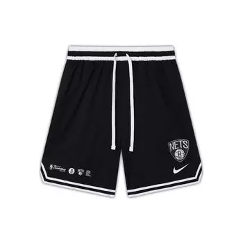 Nike Шорты для баскетбола Brooklyn Nets Dri-FIT DNA NBA с принтом логотипа, свободные, мужские, черные DH9166-010 S