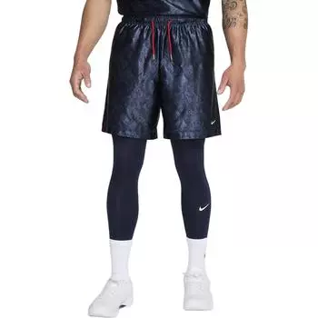Nike Шорты для баскетбола Kobe Dri-FIT Standard Issue двусторонние, темно-обсидиановые/красные/золотые, мужские, синие, FZ0932-475 S