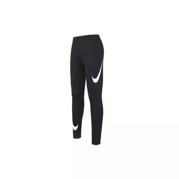 Nike Штаны для йоги и фитнеса с принтом логотипа, женские штаны черного цвета DB3897-010 L
