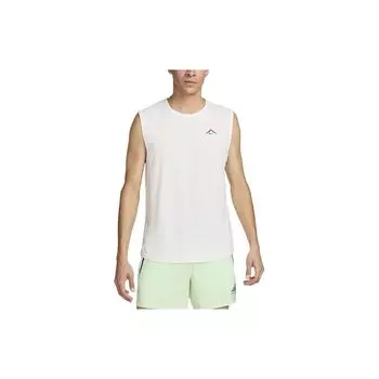 Nike Быстросохнущий беговой жилет без рукавов с логотипом Solar Chase и круглым вырезом, мужские топы Summit-White FN3310-121 L