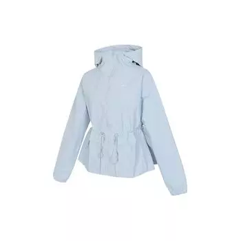 Nike Однотонная тканая куртка с капюшоном и завязками на шнурке, женская куртка небесно-голубого цвета FN3670-440 S