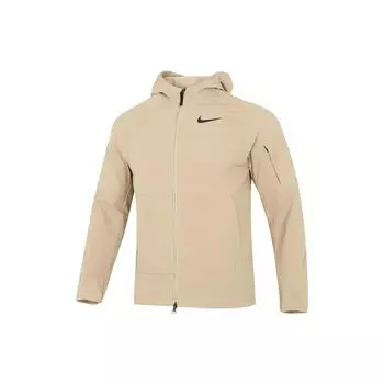 Nike Однотонная повседневная куртка с капюшоном и логотипом для мужчин, верхняя одежда цвета хаки DQ6594-247 XXXL