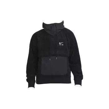 Худи Nike однотонное с карманом, с длинным рукавом, повседневная толстовка, мужские топы, черное DQ4226-010 L