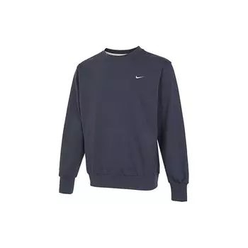 Nike Сплошной цвет логотипа с круглым вырезом, баскетбольный пуловер, мужские топы, синий DQ5821-437 XXL