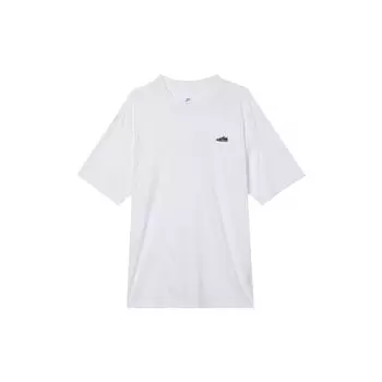 Nike Сплошной цвет, модный удобный повседневный пуловер с круглым вырезом, спортивная футболка с коротким рукавом и короткими рукавами, мужские топы белого цвета FV3752-100 XL