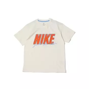 Nike сплошной цвет с большим логотипом дышащая футболка с короткими рукавами мужские топы белые DO6369-133 L