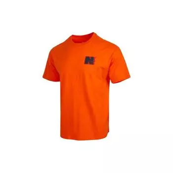 Nike сплошной цвет с буквенным узором пуловер с круглым вырезом дофамин футболка с короткими рукавами мужские топы оранжевый DZ2684-819 L
