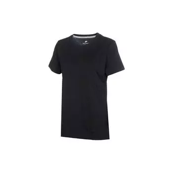 Nike Сплошной цветной пуловер с круглым вырезом и коротким рукавом, женские топы, черный CD2605-010 M