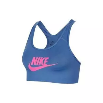 Спортивный бюстгальтер с логотипом Nike Solid Color, женское нижнее белье, синий CN5263-458 M