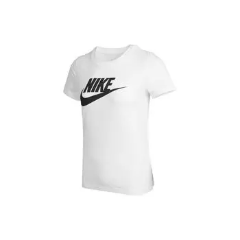 Nike Sport Круглый вырез Повседневная футболка с коротким рукавом с буквенным принтом Женские топы Белый AT2784-100 XL