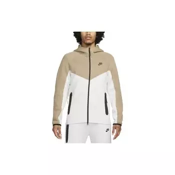 Nike Спортивная флисовая куртка Windrunner Summit белого/хаки/черного цвета для мужчин, верхняя одежда, многоцветная FB7921-121 M