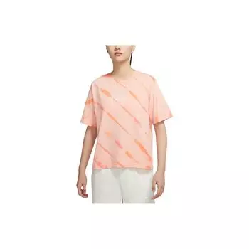 Nike Спортивная футболка с логотипом Gradient, удобная, влагоотводящая, сверхлегкая, дышащая, эластичная, свободного кроя, с круглым вырезом и коротким рукавом DQ3142-800 M