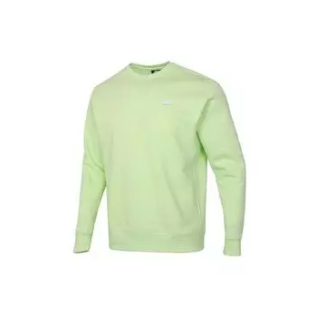 Nike Спортивная клубная флисовая теплая толстовка с капюшоном, мужские топы, зеленый BV2663-383 L