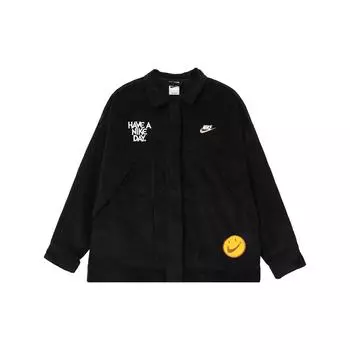 Nike Спортивная куртка-поло с вышитым логотипом Женская куртка черная HF0355-010 XS