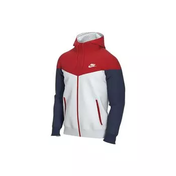 Nike Спортивная куртка с цветными блоками Windrunner Мужские куртки белые AT5271-104 M