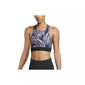 Nike Спортивная майка с принтом логотипа и фиксированными бретельками, влагоотводящая, женская, радужная CK0557-010 XS