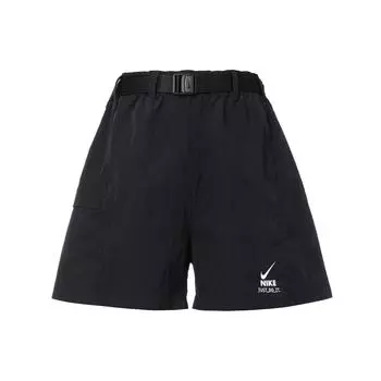 Nike Спортивная одежда City Utility Solid Logo Повседневные шорты средней посадки Женские шорты Черные DV8045-010 S