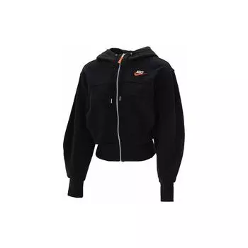 Nike Спортивная одежда City Utility трикотажная куртка с капюшоном для женщин, топы, черный цвет FB7212-010 M