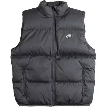 Nike Спортивная одежда Club Primaloft® Жилет на молнии с вышивкой логотипа Мужские жилеты Железо-серый FB7373-068 S