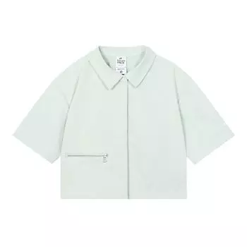 Nike Спортивная одежда Dri-FIT Tech Pack, рубашка с коротким рукавом и плетеным воротником на молнии, быстросохнущая и дышащая женская футболка светло-серебристого цвета DV8241-034 XL