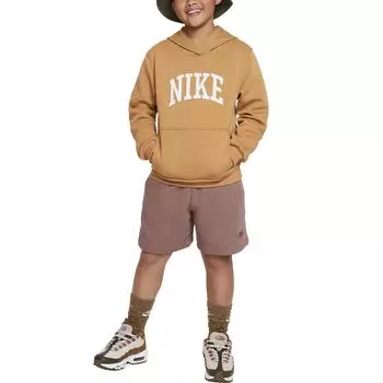 Nike Спортивная одежда Клубный флисовый свободный атласный аппликация легкий мягкий свитшот Детский свитшот Льняной HJ3156-224 M