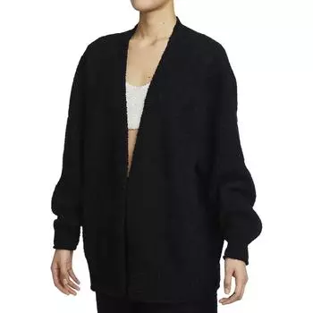 Nike Спортивная одежда Phoenix Cozy Boucle Knit свитер женские топы черный FZ1712-010 XS