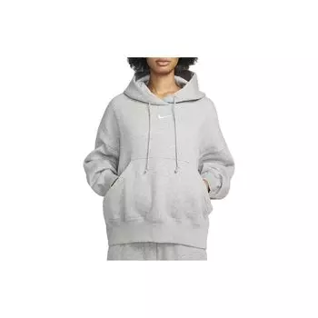 Nike Спортивная одежда Phoenix Fleece Solid Pocket Hoodie Женские толстовки с капюшоном Серый DQ5859-063 M