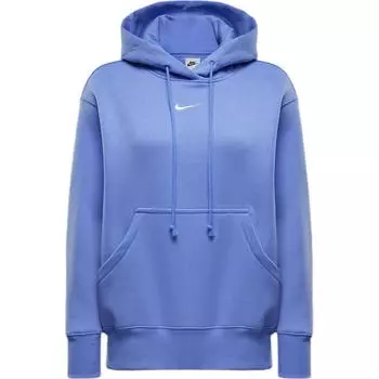 Nike Спортивная одежда Phoenix Fleece Swoosh Solid Color Loose Comfortable Long Sleeve Hoodie Women Hoodies Pulse-Gem-Blue DQ5861-494 L