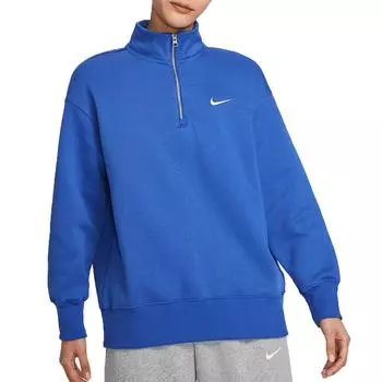 Nike Спортивная одежда Phoenix Fleece Вязаный Теплый Удобный Свободный Свитшот Женский свитшот Синий HJ0932-480 XS