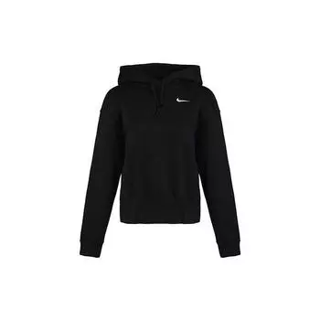 Nike Спортивная одежда Повседневная флисовая кофта-пуловер с капюшоном Женская толстовка с капюшоном Черный CZ2591-010 XL
