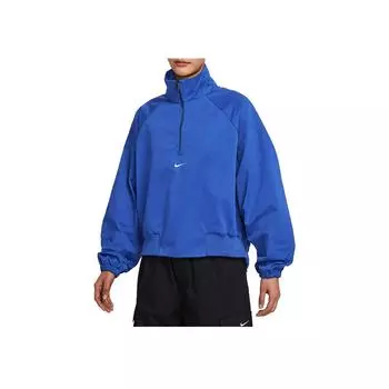 Nike Спортивная одежда SS25 Модная Удобная Универсальная Мягкая Куртка с Длинным Рукавом Женская Куртка Игровой Королевский Парус HJ0234-480 XL