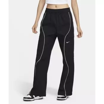 Nike Спортивная одежда Тканые брюки с высокой талией W Черный Light Fumise White FN1950 010