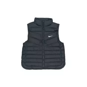 Nike Спортивная одежда Windrunner Легкий повседневный однотонный пуховый жилет женский жилет черный CU5097-011 XS
