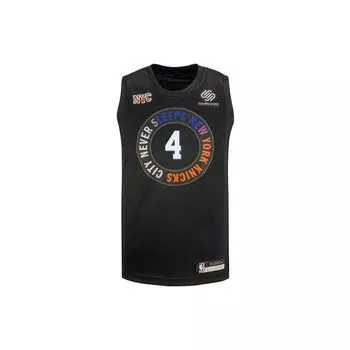 Nike Спортивная повседневная баскетбольная майка Knicks City Edition 20-21 сезон Derrick Rose унисекс майка черная CN1750-010 L