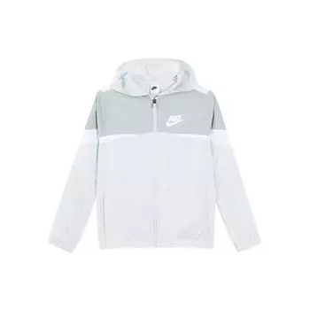 Nike Спортивная повседневная куртка с капюшоном и защитой от солнца, серая куртка унисекс DR1886-025 M