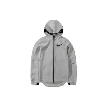 Nike Спортивная повседневная куртка с капюшоном на молнии, мужские куртки серого цвета 856439-002 L