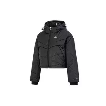 Nike Спортивная повседневная теплая хлопковая куртка женская куртка черная DQ7150-010 L