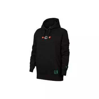 Nike Спортивная повседневная трикотажная толстовка с капюшоном женская толстовка черная DC3940-010 S