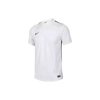 Nike Спортивная серия Lifestyle, однотонная повседневная рубашка поло с вышитым логотипом, короткие рукава, мужские рубашки поло, белые 644660-156 XXXL