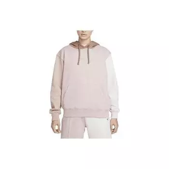 Nike Спортивная толстовка с капюшоном Color Block, женские толстовки светло-розового цвета DJ6154-058 S
