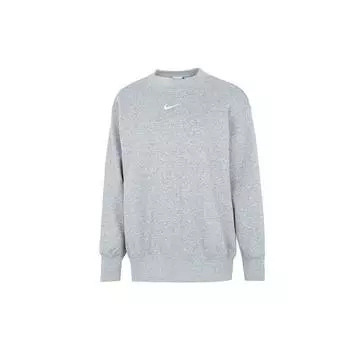 Nike Спортивная толстовка с капюшоном из флиса для женщин, серые топы DQ5734-063 L