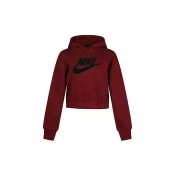 Nike Спортивная толстовка с капюшоном, женская, бордовая, CJ2035-677 XL