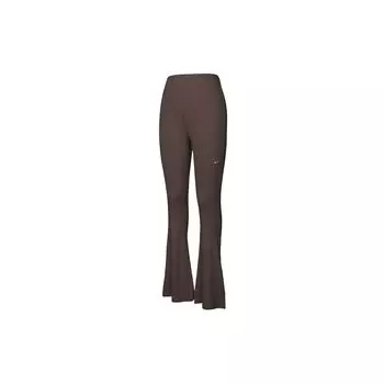 Nike Спортивные брюки Chill Knit Solid с высокой талией и расклешенным кроем, повседневные женские брюки цвета барокко-коричневого цвета FQ2114-237 M