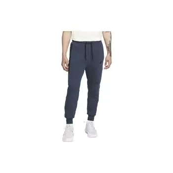 Nike Спортивные штаны из флиса Tech Obsidian Heather/Black мужские низ синего цвета FB8002-473 XXL